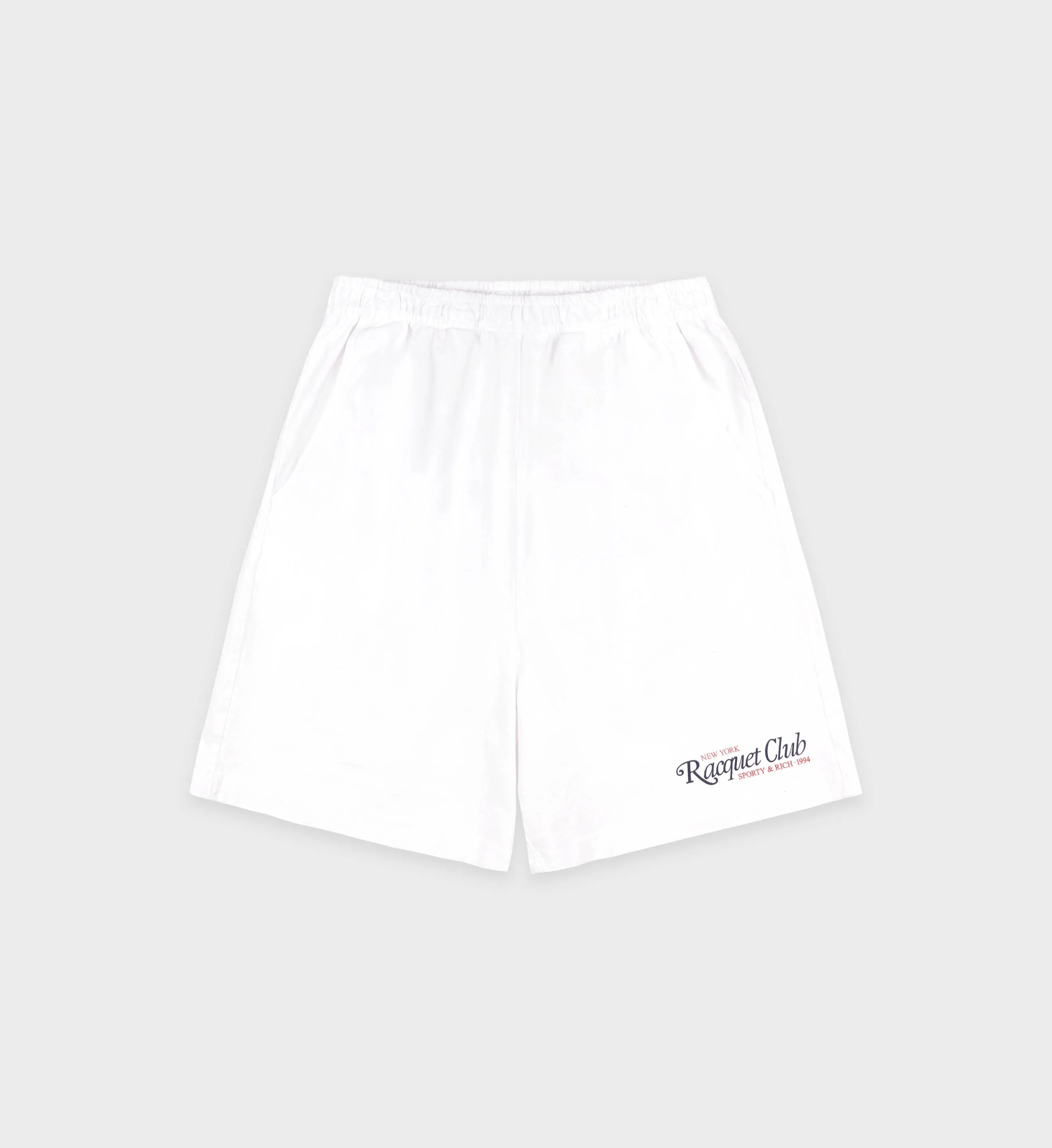 94 Racquet Club Gym Short - White/Navy/Red sold by Sporty and Rich