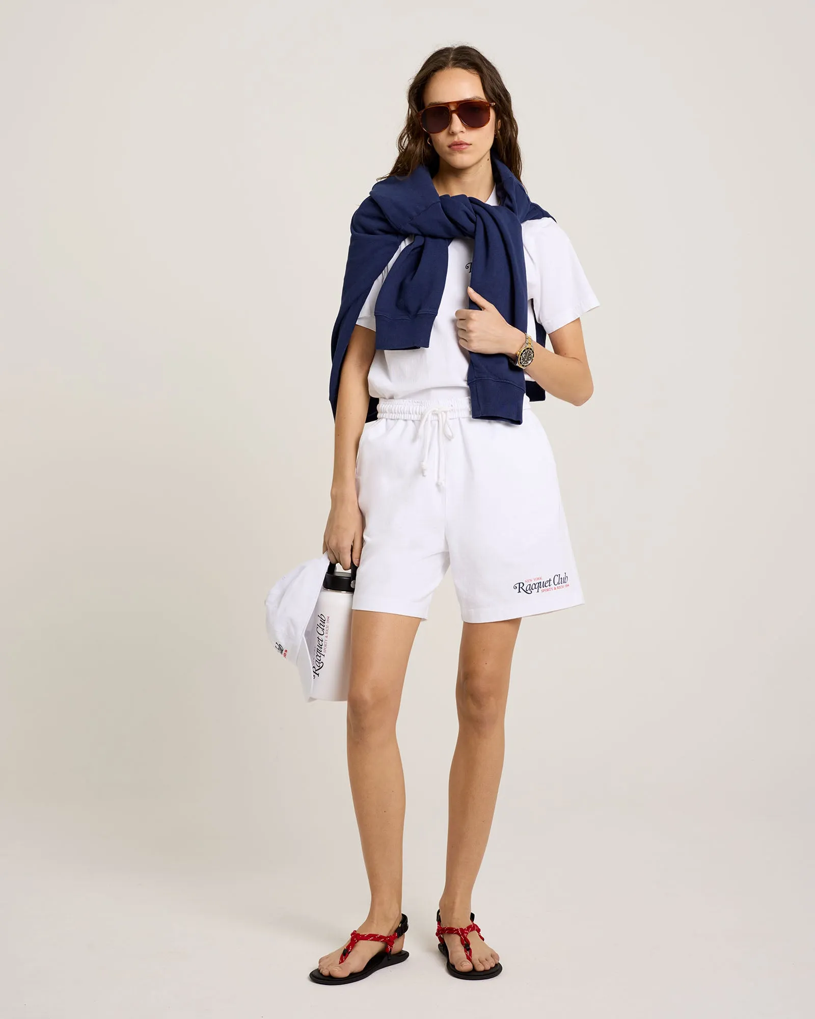 94 Racquet Club Gym Short - White/Navy/Red sold by Sporty and Rich product image thumbnail 5