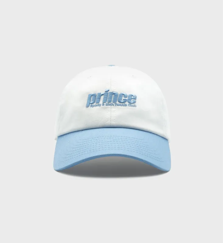 Prince Sporty Hat - White/Bel Air Blue sold by Sporty and Rich