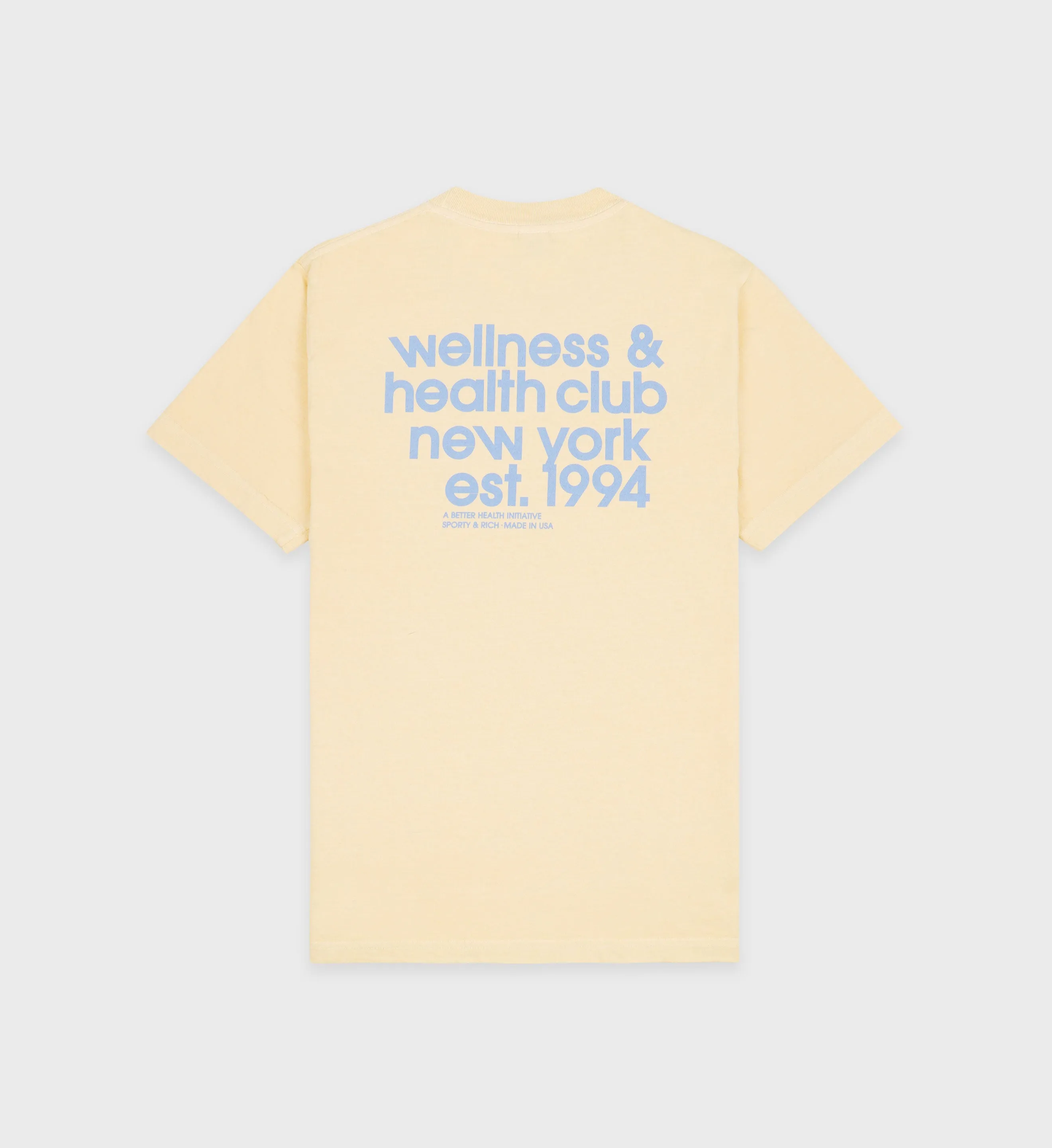 USA Health Club T-Shirt - Almond/China Blue sold by Sporty and Rich product image thumbnail 2