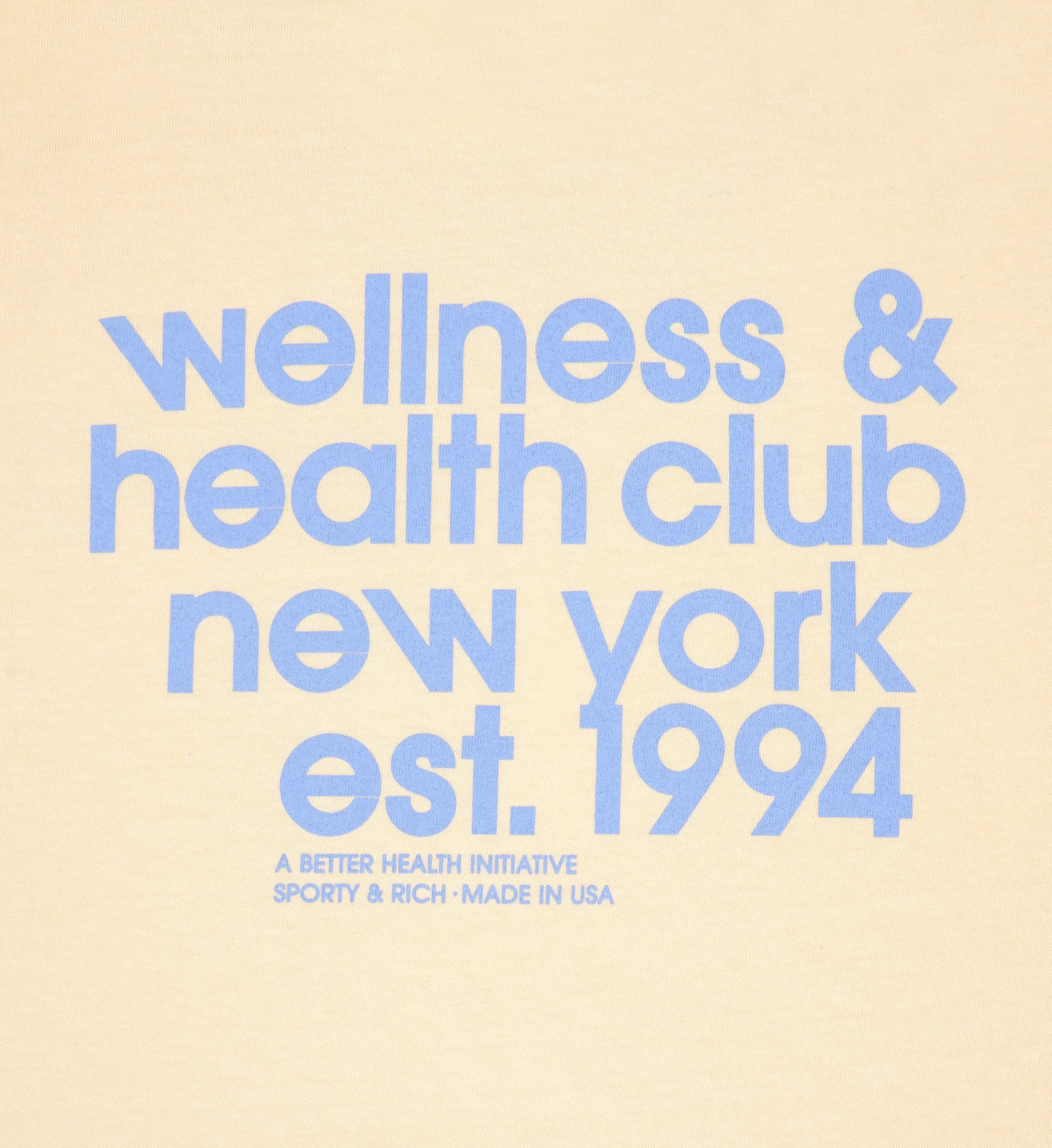 USA Health Club T-Shirt - Almond/China Blue sold by Sporty and Rich product image thumbnail 4