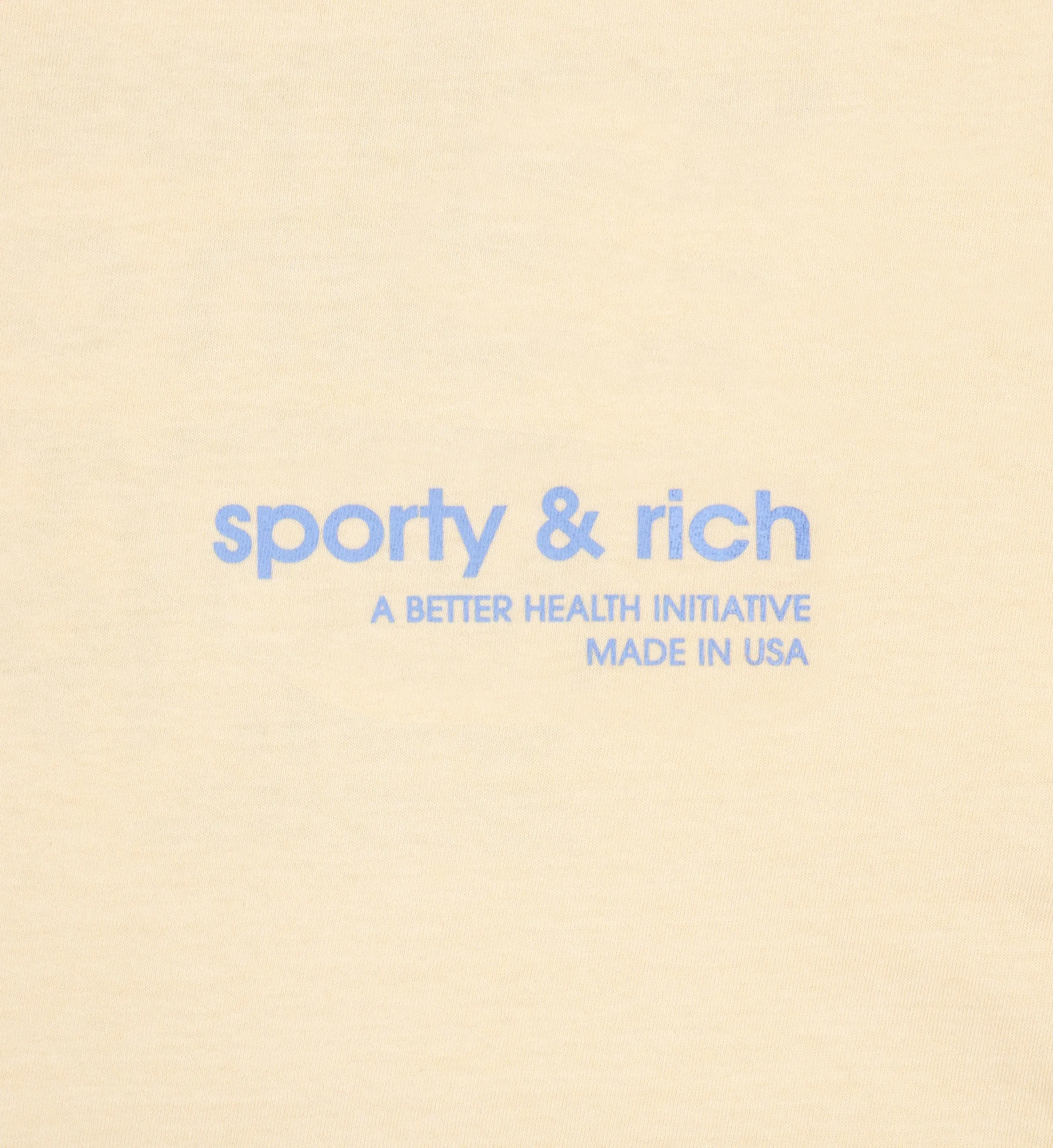 USA Health Club T-Shirt - Almond/China Blue sold by Sporty and Rich product image thumbnail 3