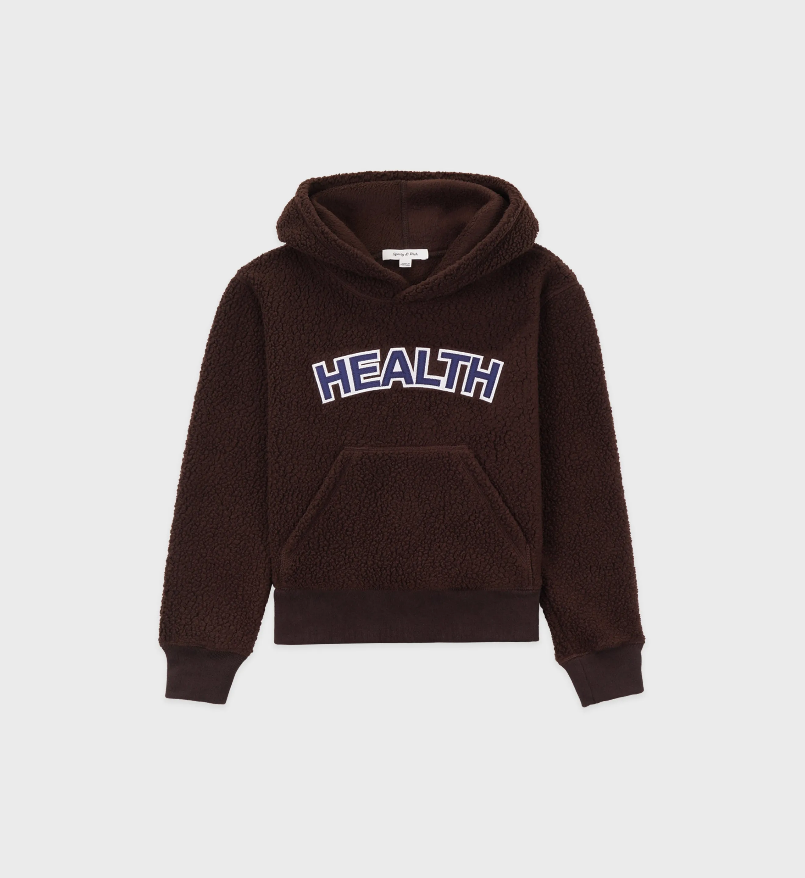 Sherpa Health Hoodie - Chocolate sold by Sporty and Rich