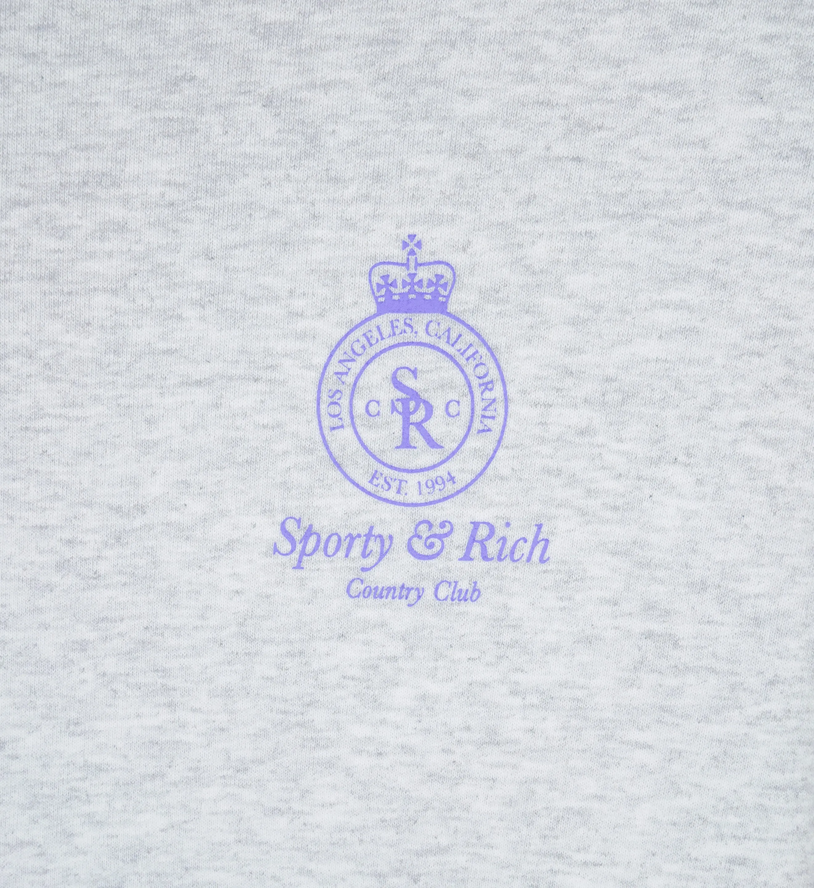 Crown Crewneck - Heather Gray sold by Sporty and Rich product image thumbnail 3