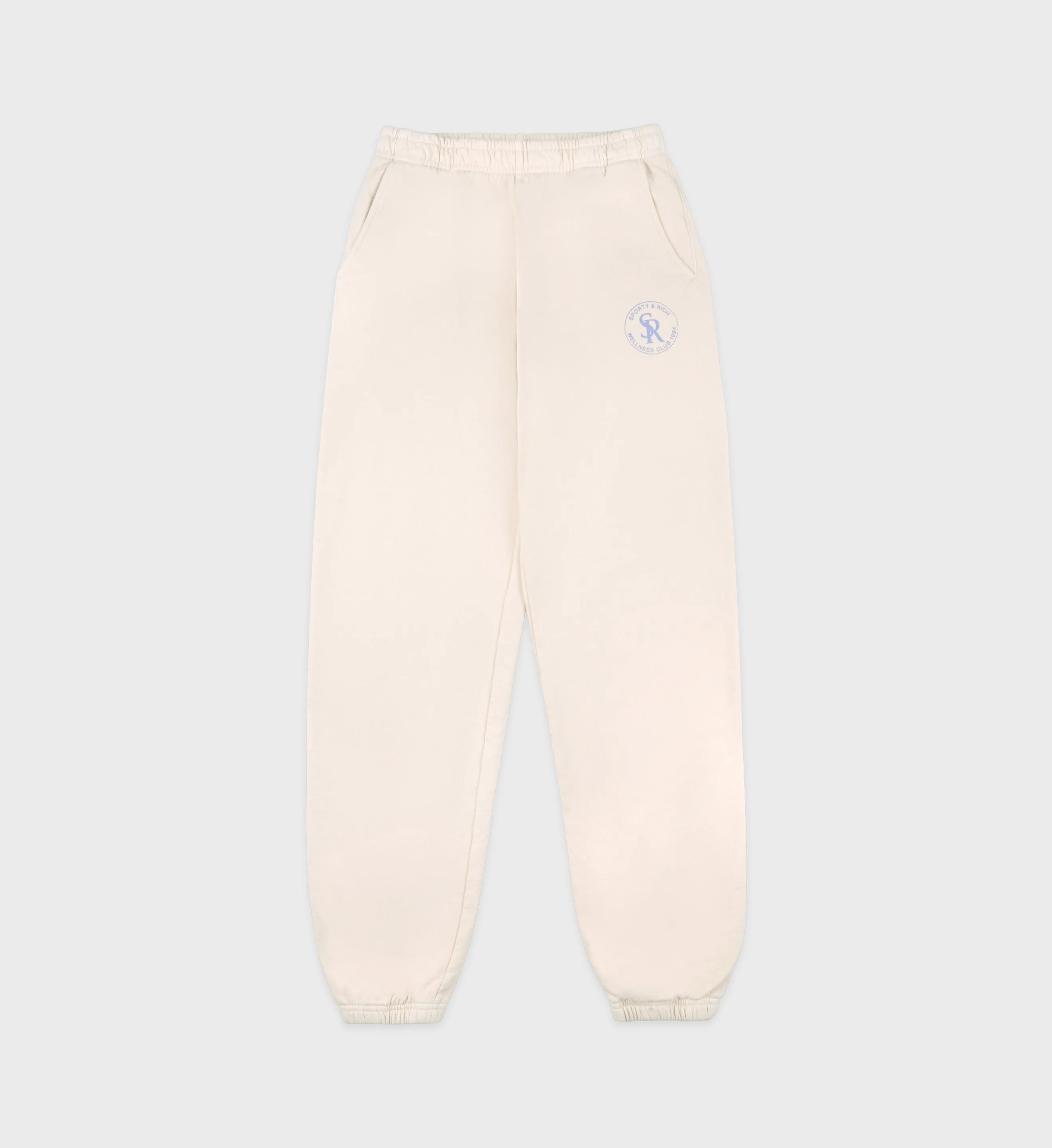 S&R Sweatpant - Cream/Sky Blue sold by Sporty and Rich