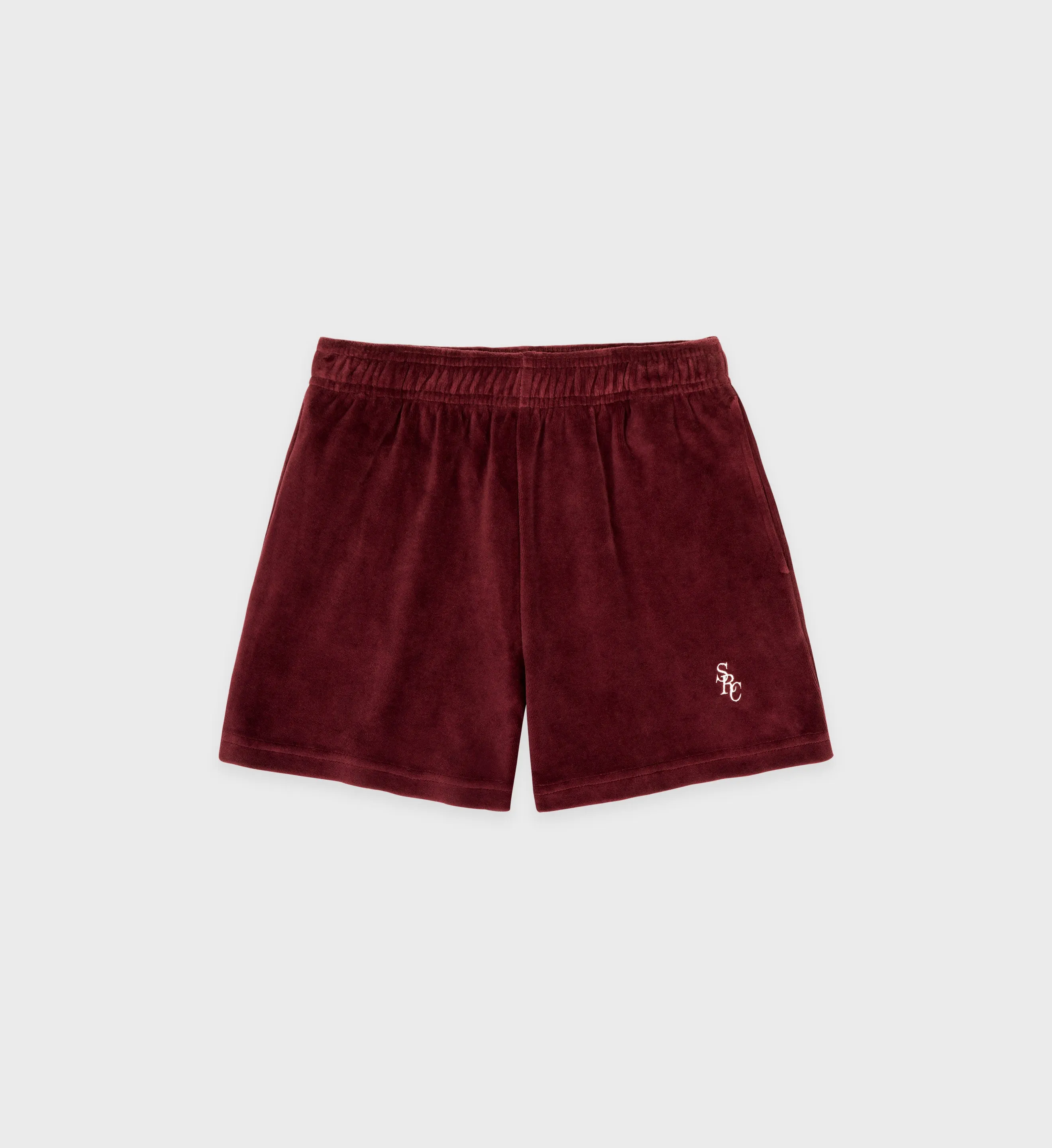 SRC Velour Short - Merlot/White sold by Sporty and Rich