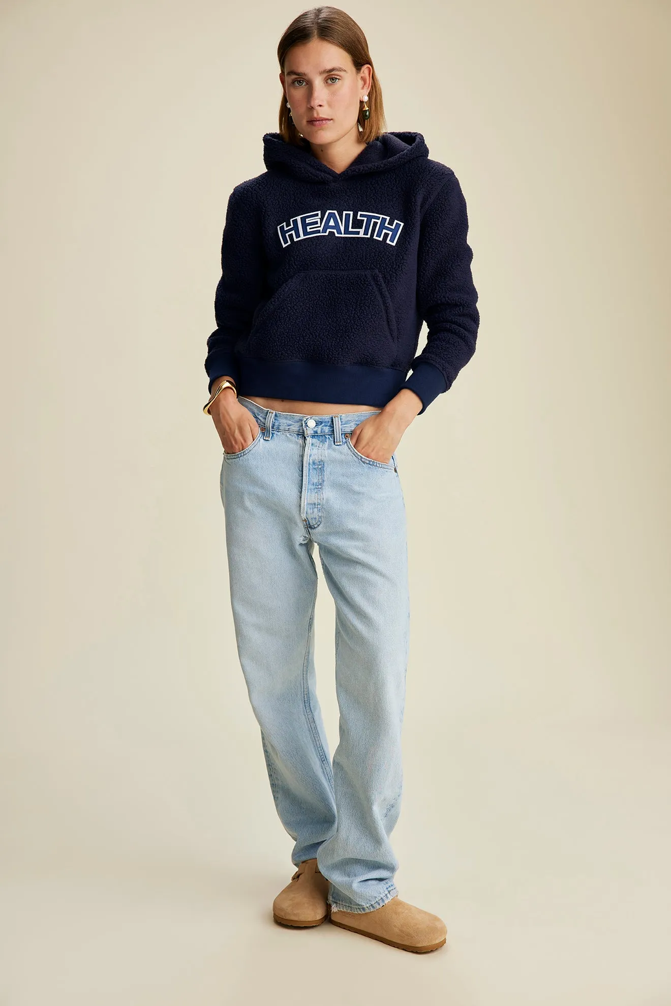 Sherpa Health Hoodie - Navy sold by Sporty and Rich product image thumbnail 5