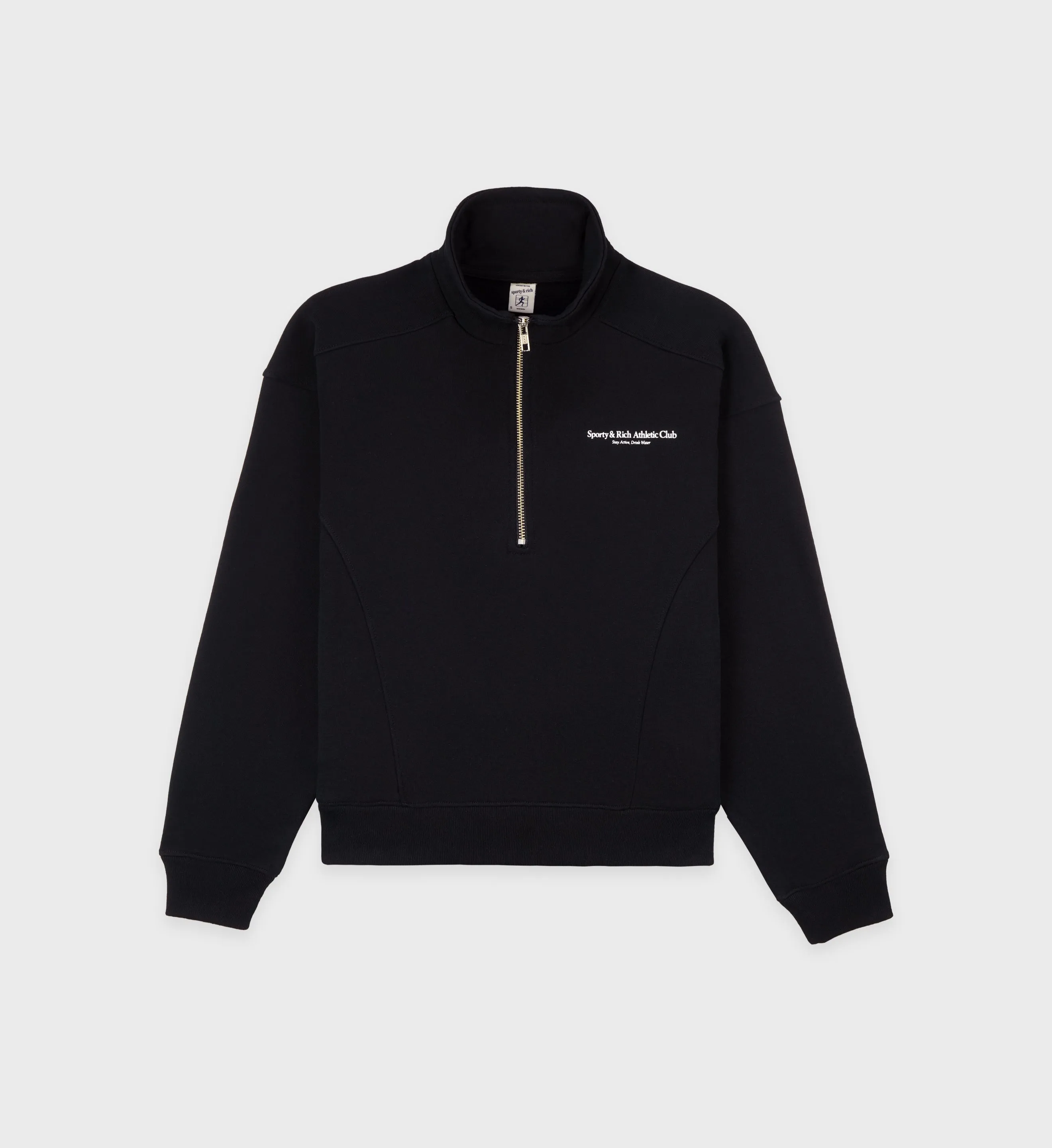 Athletic Club Quarter Zip - Black sold by Sporty and Rich
