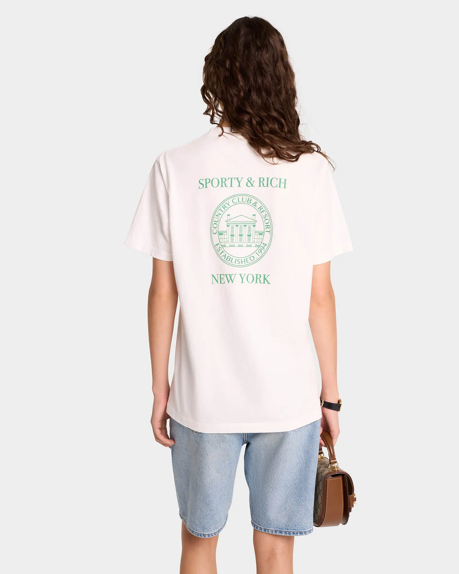 NY Resort T-Shirt - White/Verde sold by Sporty and Rich product image thumbnail 5