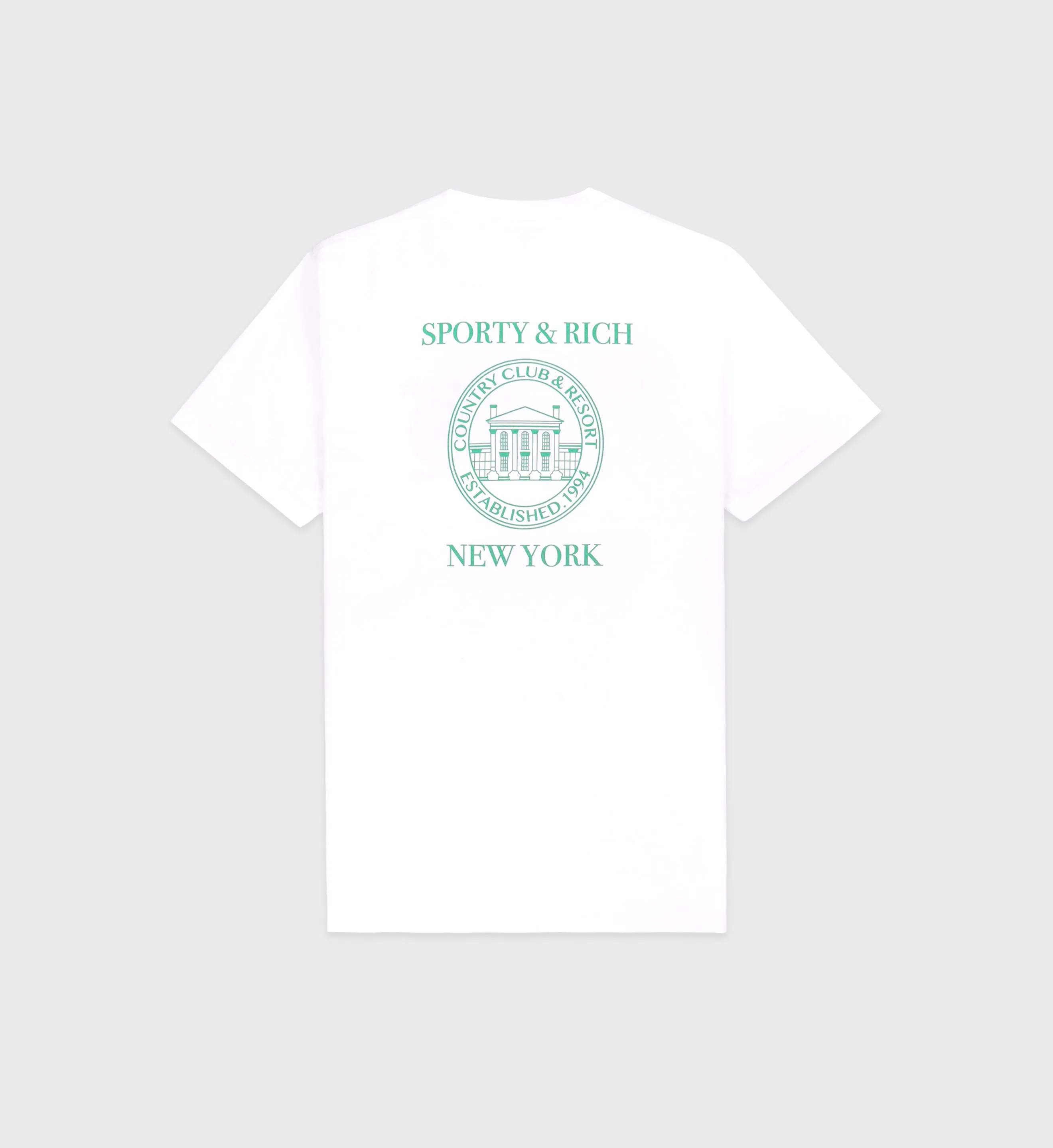 NY Resort T-Shirt - White/Verde sold by Sporty and Rich product image thumbnail 2