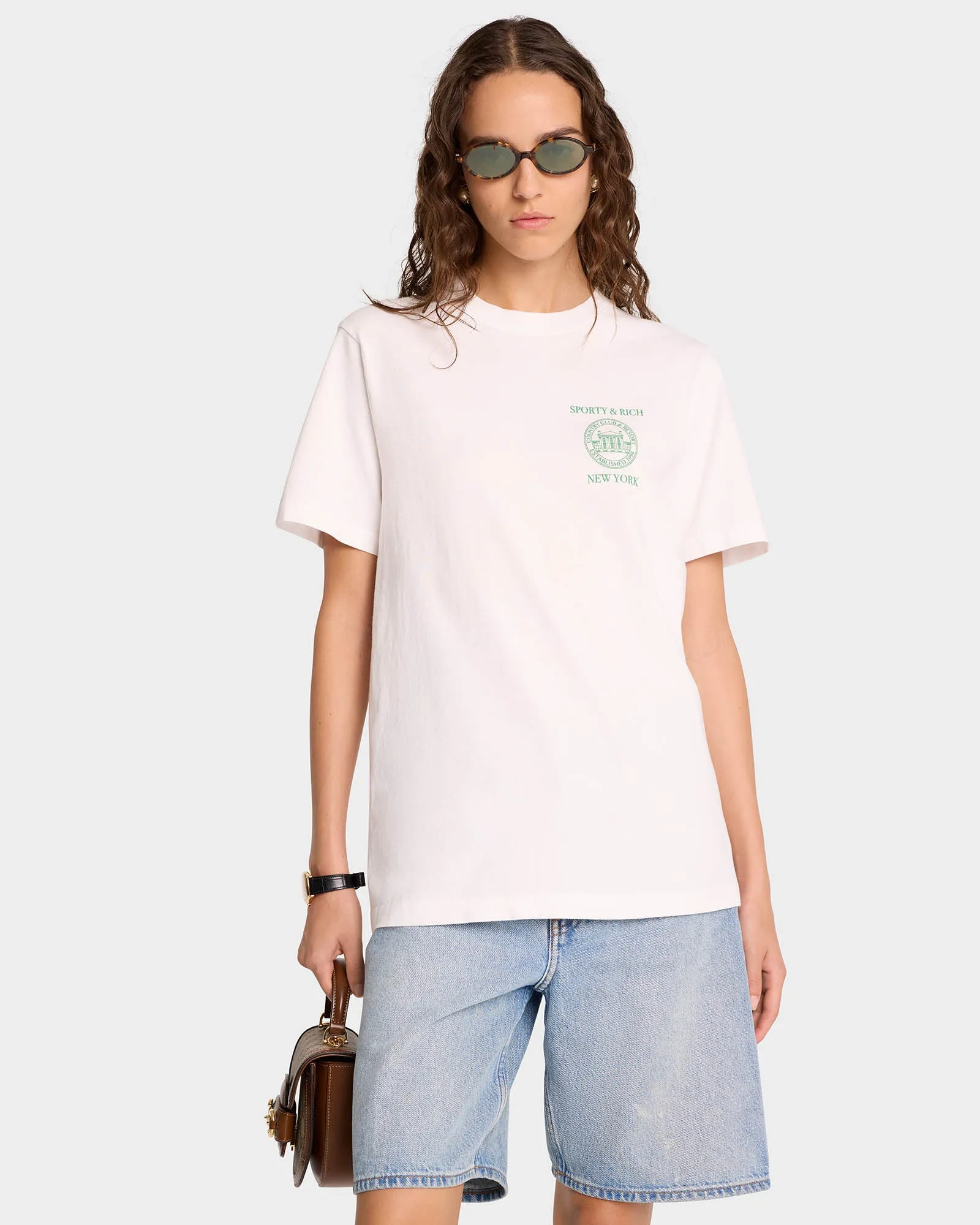 NY Resort T-Shirt - White/Verde sold by Sporty and Rich product image thumbnail 3