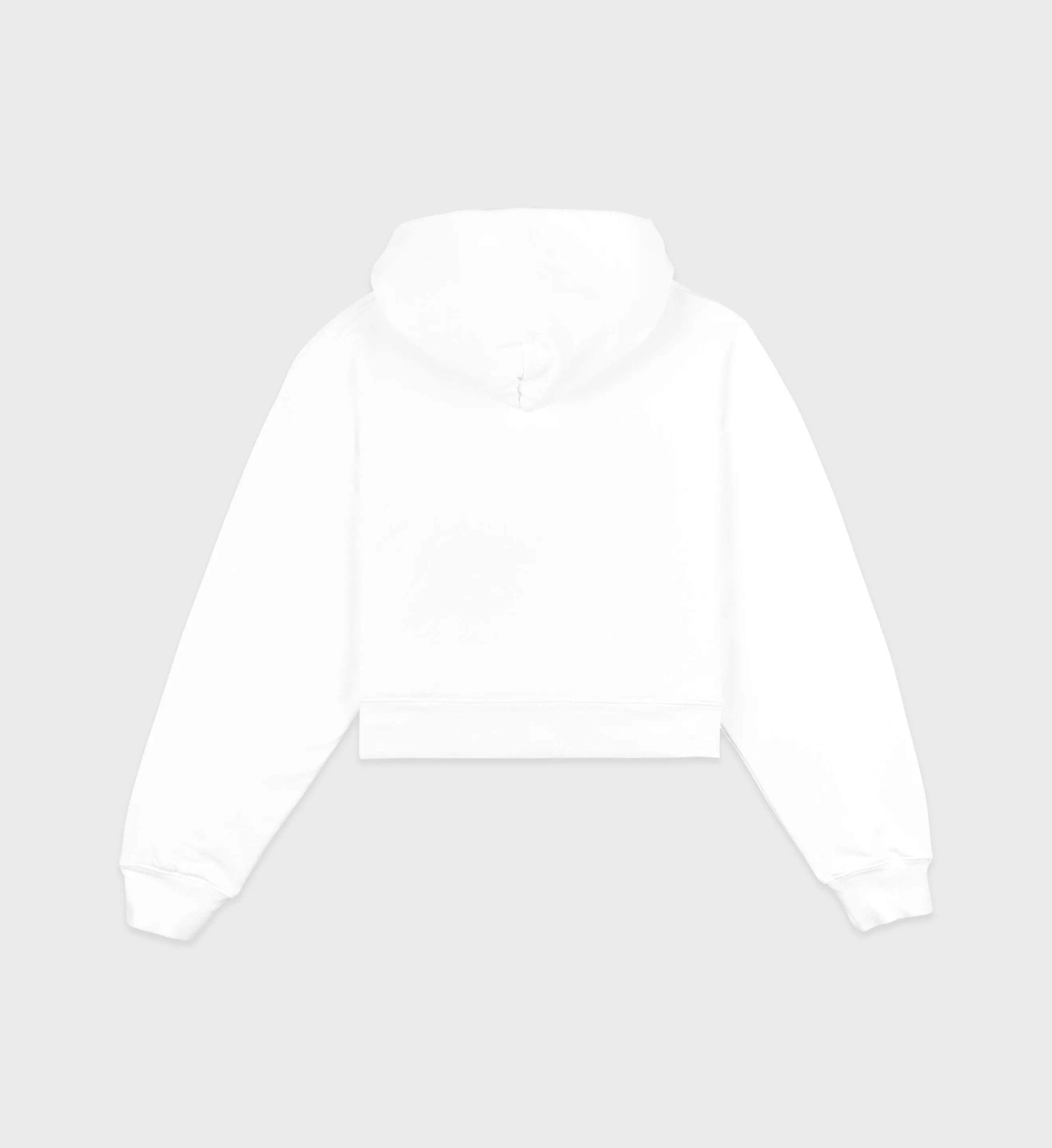 Made In USA Cropped Hoodie - White/Black sold by Sporty and Rich product image thumbnail 2