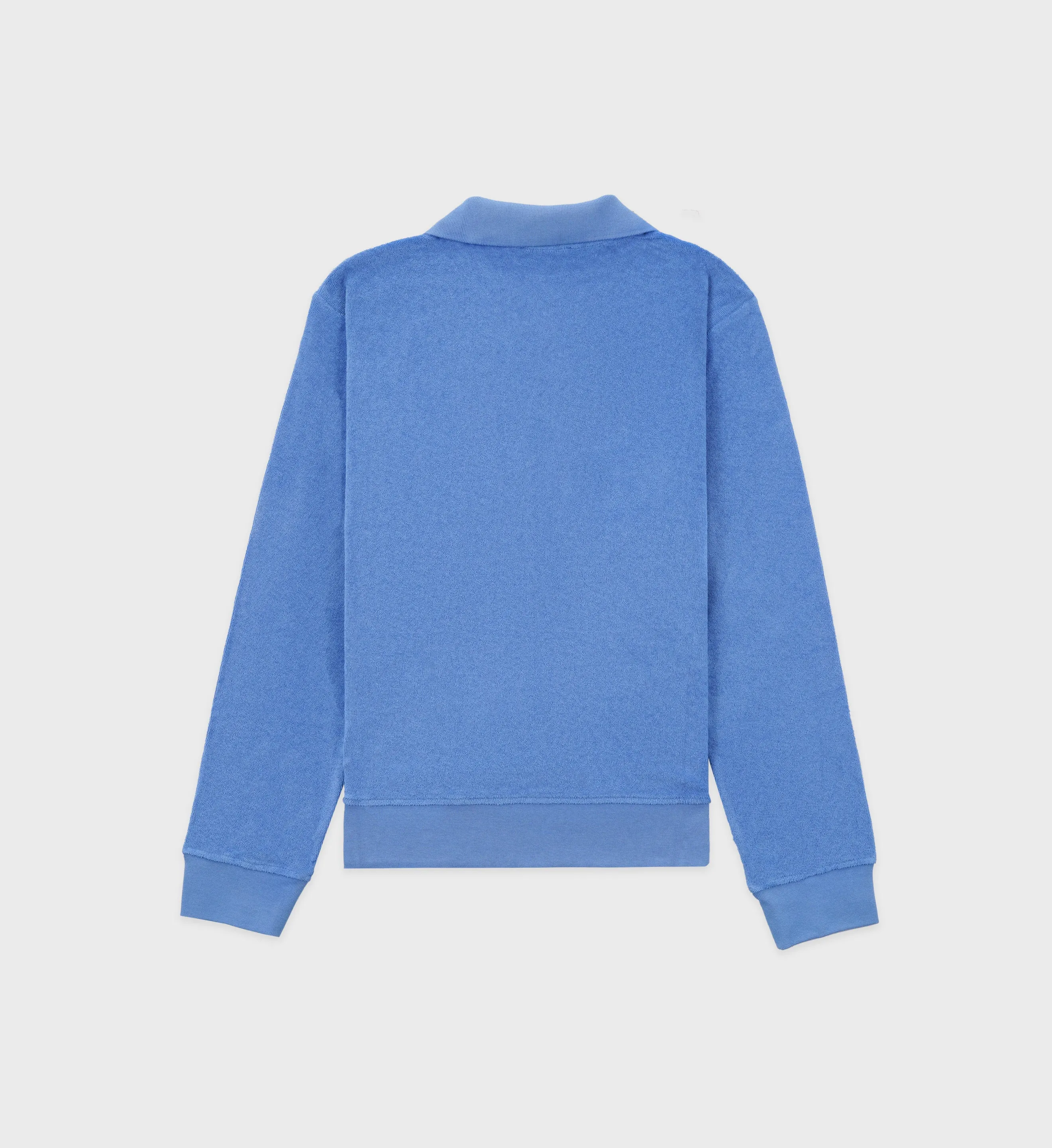 SRC Longsleeve Terry Polo - French Blue sold by Sporty and Rich product image thumbnail 2