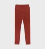 Serif Logo Ribbed Legging - Maroon/White sold by Sporty and Rich