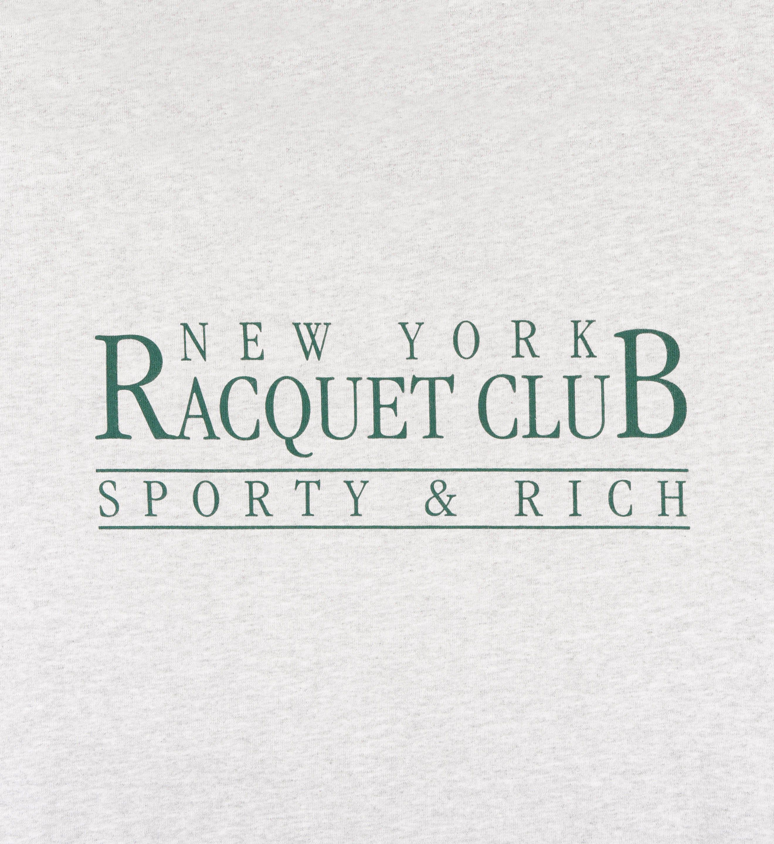 NY Racquet Club Crewneck - Heather Gray/Forest sold by Sporty and Rich product image thumbnail 3