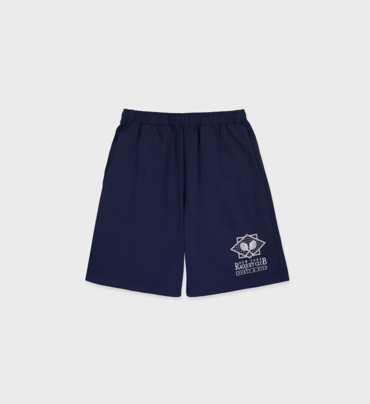 NY Racquet Club Gym Short - Navy/White sold by Sporty and Rich