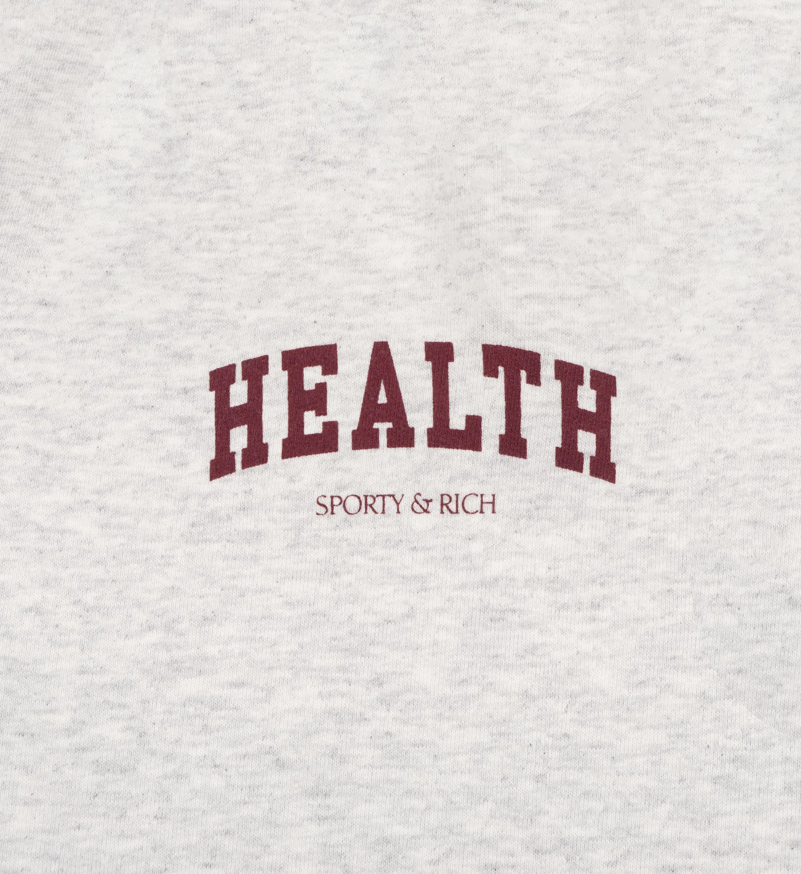 Health Ivy Hoodie - Heather Gray/Merlot sold by Sporty and Rich product image thumbnail 3