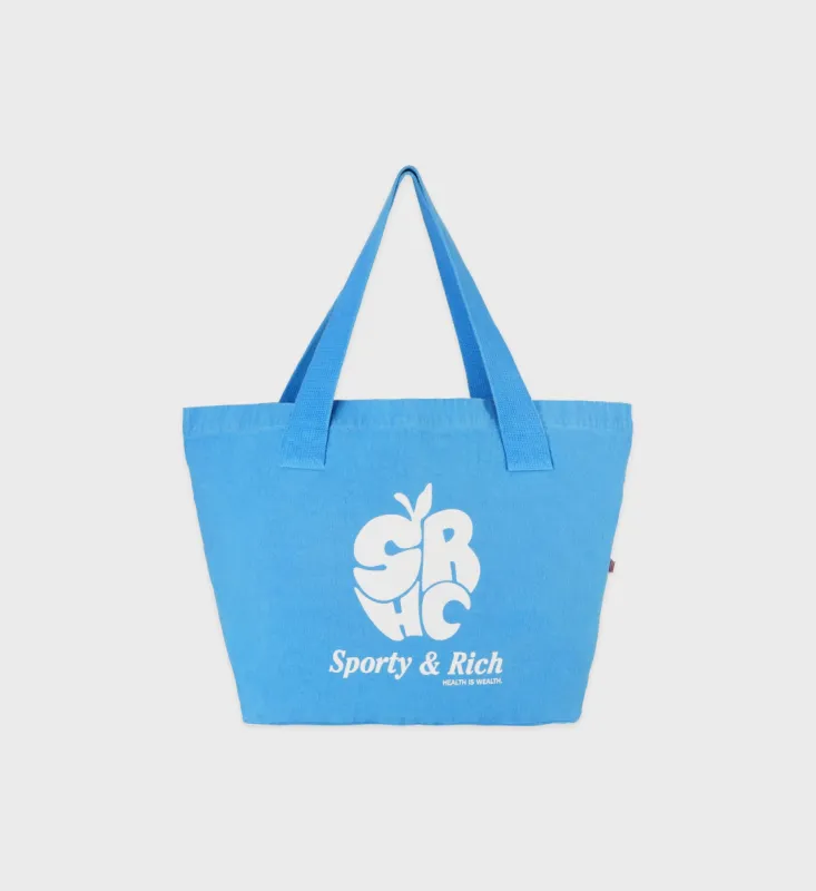 Apple Tote - Ocean sold by Sporty and Rich