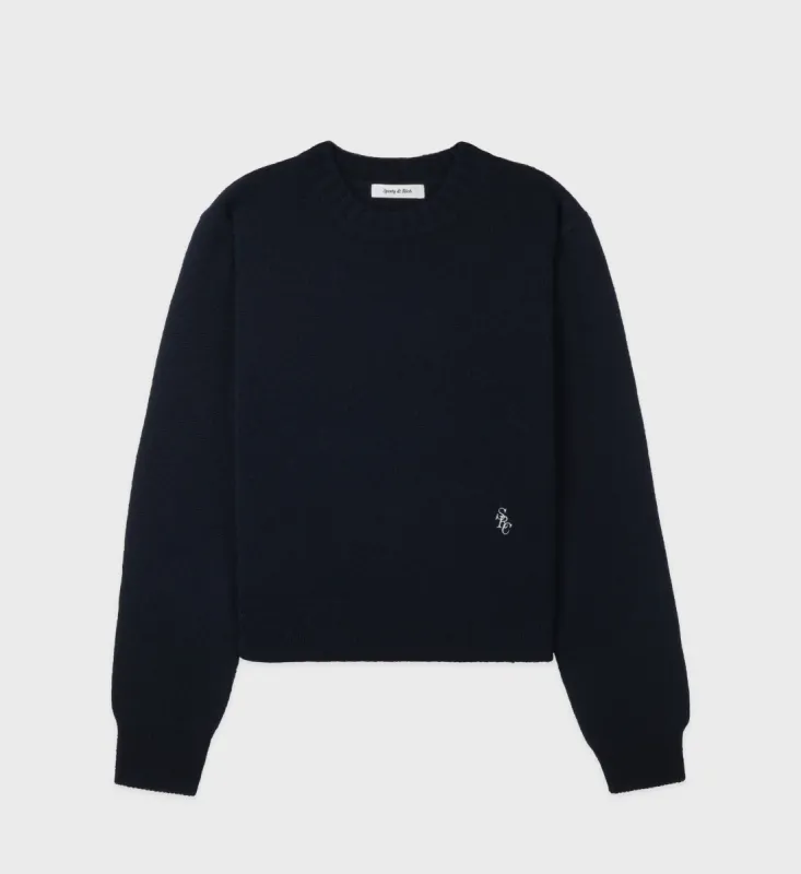 SRC Cashmere Sweater - Navy sold by Sporty and Rich