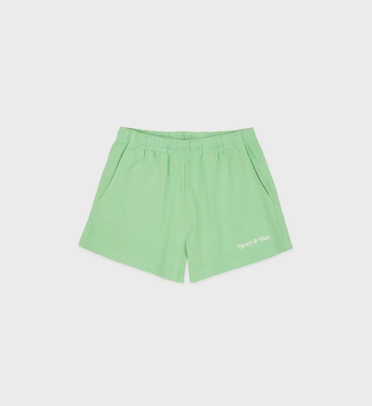 NY Tennis Club Disco Short - Washed Kelly/White sold by Sporty and Rich