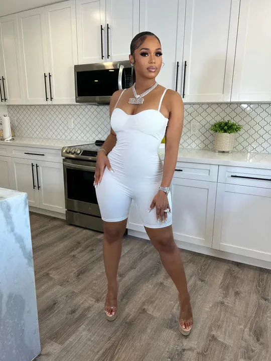 Body On Me Romper - White sold by Sassyluxe