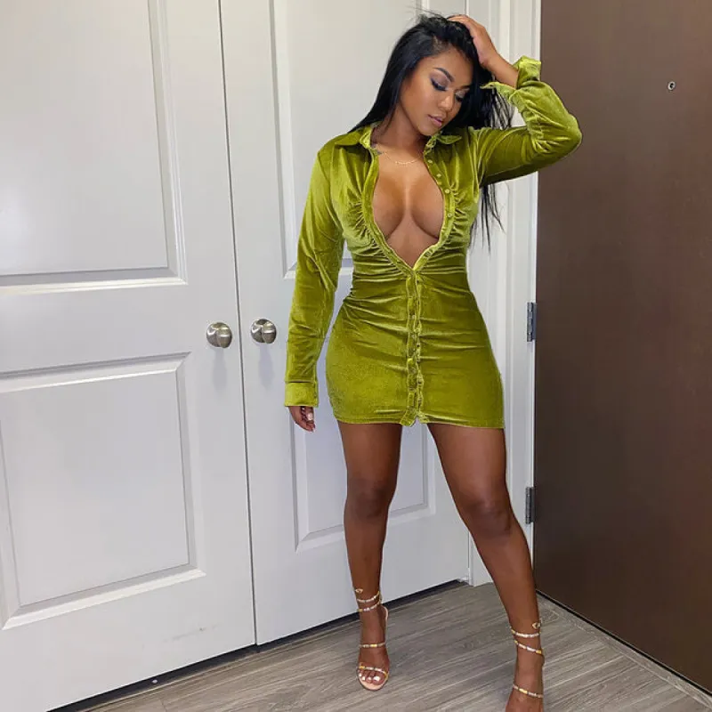 Mamacita Shirt Dress - Green sold by Sassyluxe