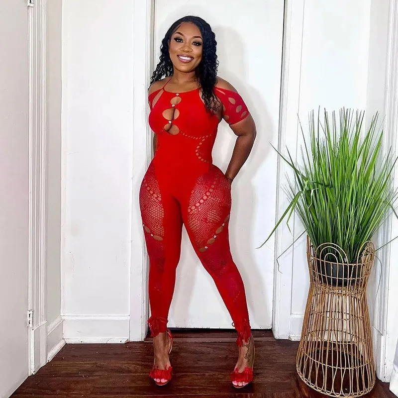 Love Rush Seamless Lingerie Jumpsuit - Red sold by Sassyluxe product image thumbnail 2