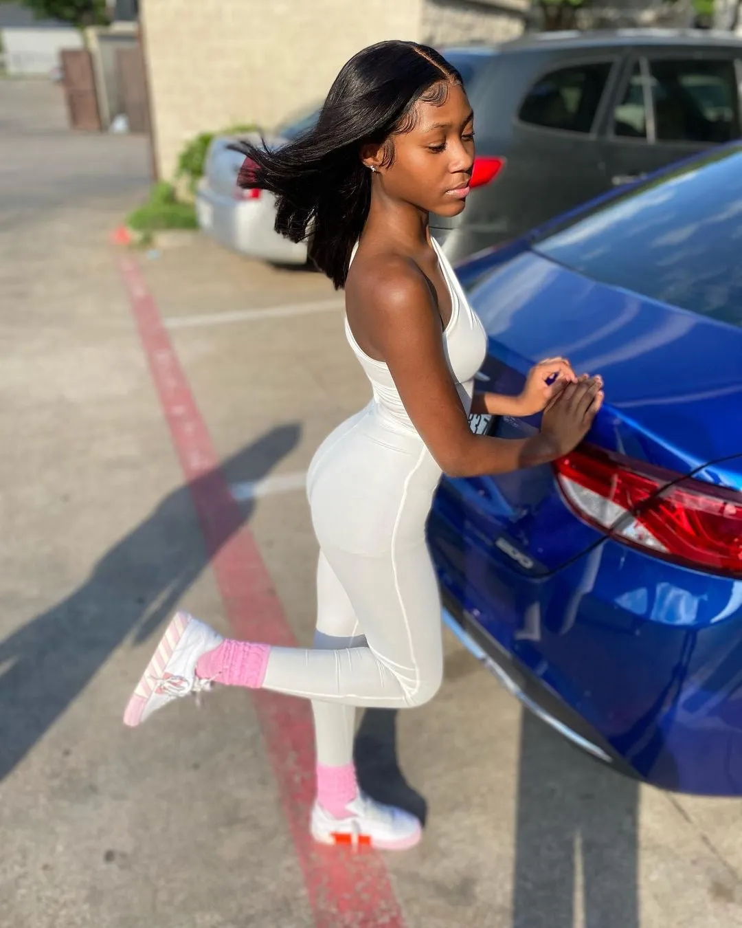 Sculpt Cut Out Jumpsuit - White sold by Sassyluxe product image thumbnail 4