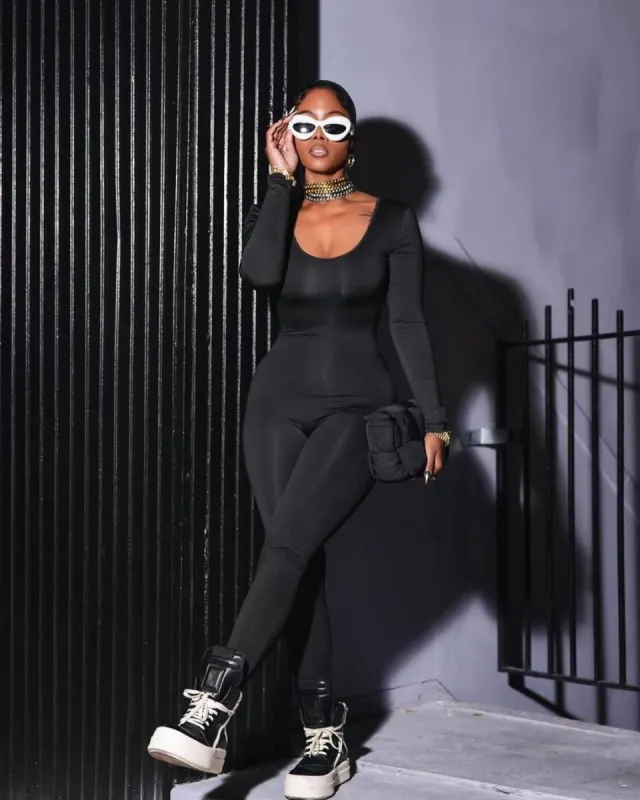 Skxn Tight Jumpsuit - Noir sold by Sassyluxe
