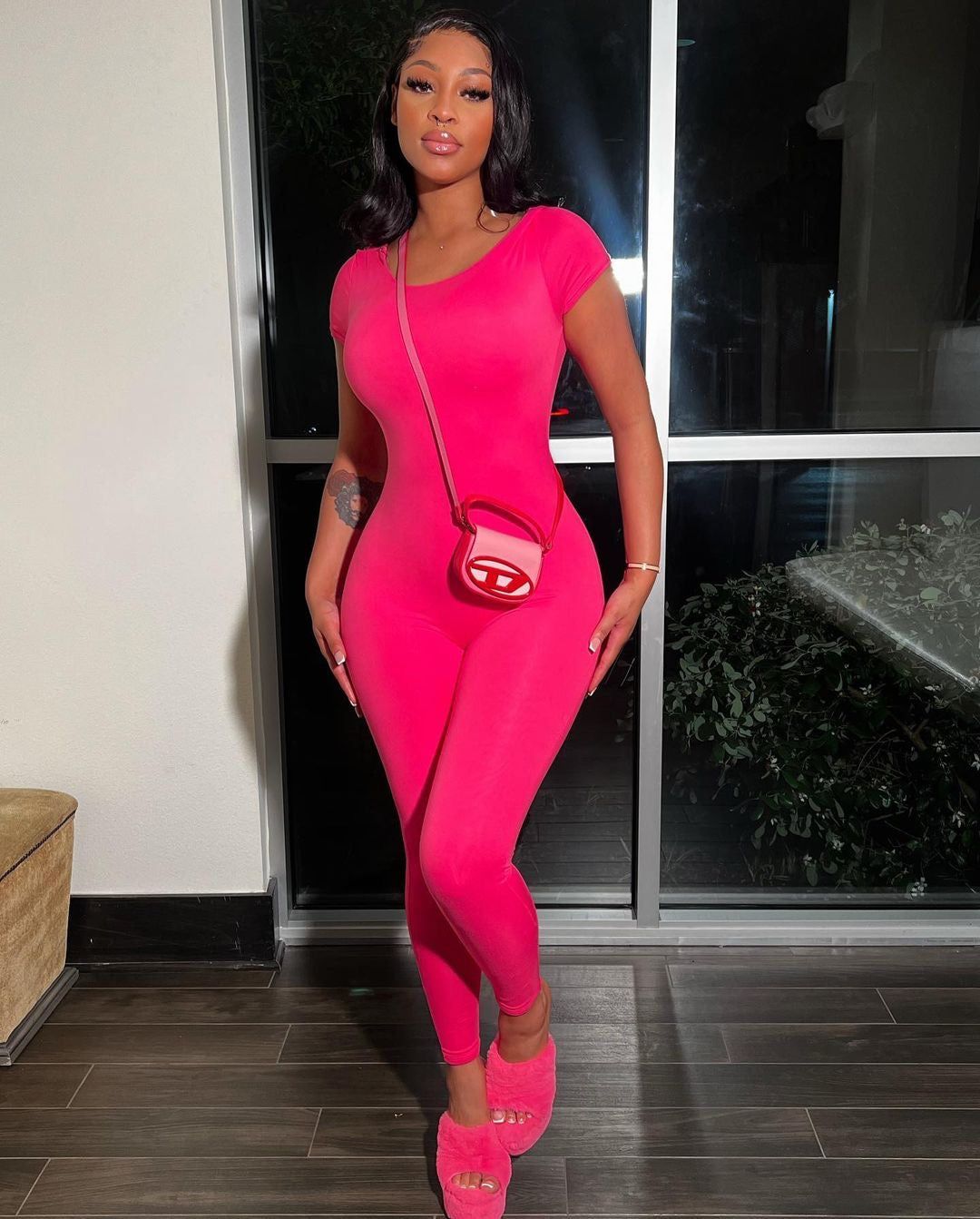 Baesic Baddies Jumpsuit - Pink sold by Sassyluxe product image thumbnail 2