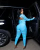 Snatched & Sexy Seamless Jumpsuit - Blue sold by Sassyluxe