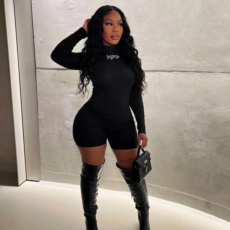 Necessity Ribbed Playsuit - Black sold by Sassyluxe