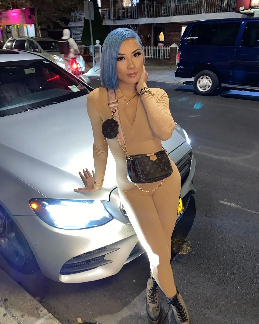 Lucky Label Ribbed Jumpsuit - Nude sold by Sassyluxe product image thumbnail 4