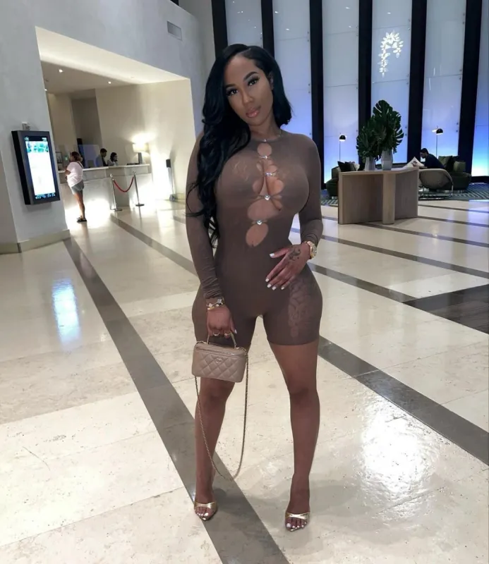 Fumble The Bag Lingerie Playsuit - Brown sold by Sassyluxe