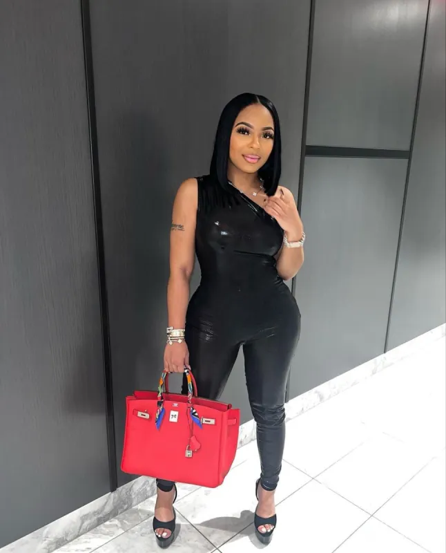 Onyx Metallic One Shoulder Jumpsuit - Black sold by Sassyluxe