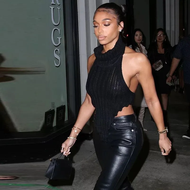 Kacy Knit Top - Black sold by Sassyluxe