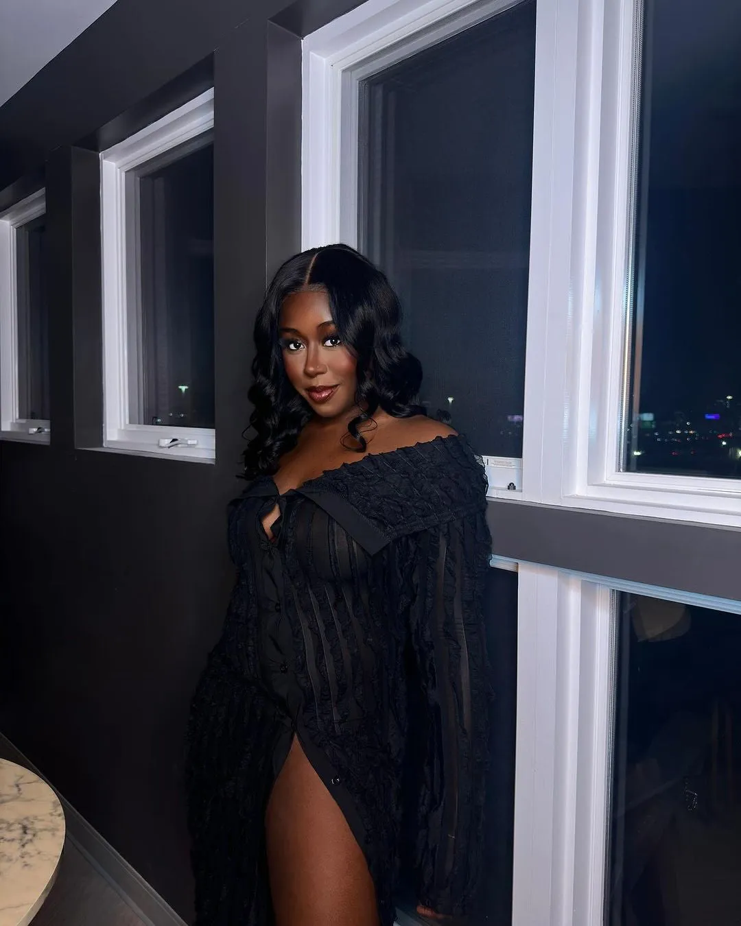 Heartbreaker Off Shoulder Maxi Dress - Black sold by Sassyluxe product image thumbnail 2