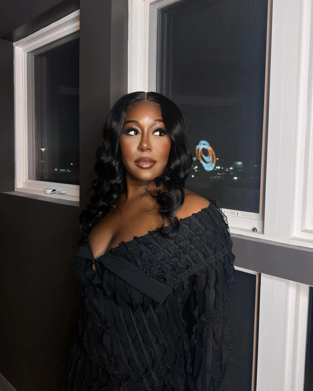 Heartbreaker Off Shoulder Maxi Dress - Black sold by Sassyluxe product image thumbnail 3