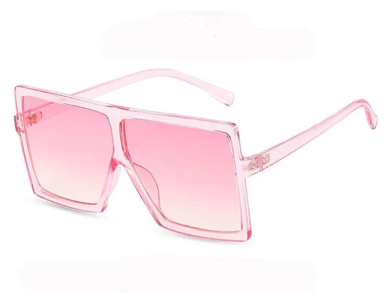 Oversized Square Sunglasses - Pink Ombre sold by Sassyluxe