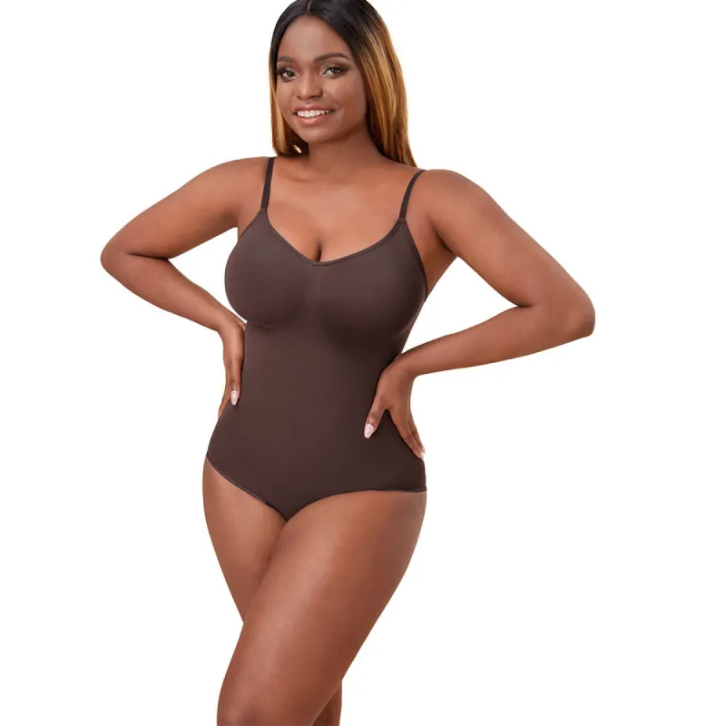 Seamless Sculpting Bodysuit - Coffee sold by Sassyluxe