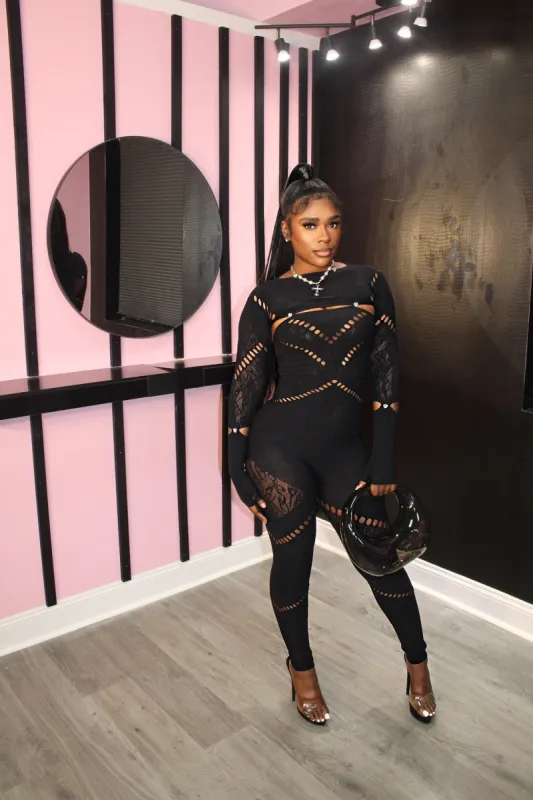 Snatched & Sexy Seamless Jumpsuit - Black sold by Sassyluxe