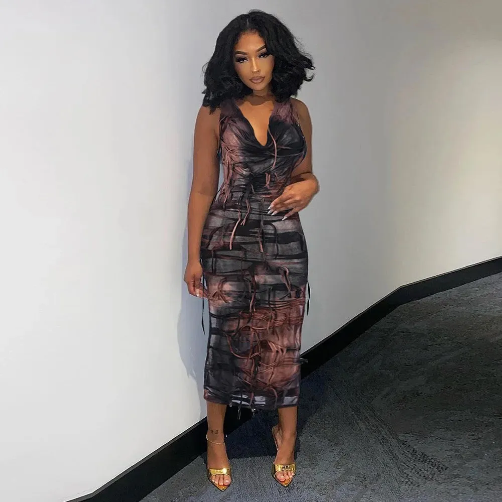 In Her Mood Hooded Maxi Dress sold by Sassyluxe