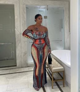 Illusion Maxi Dress - Red sold by Sassyluxe