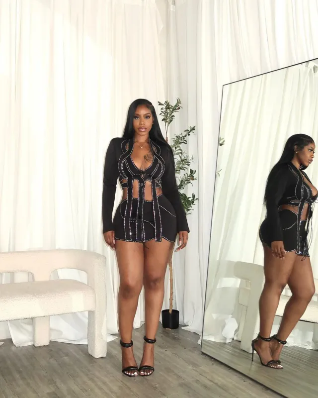 Always Classy Mini Blazer & Mini Skirt Set sold by Sassyluxe