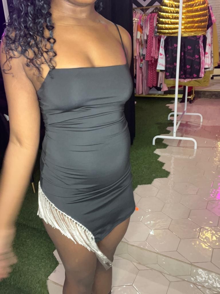 Midnight Bling Mini Dress - Black sold by Sassyluxe product image thumbnail 3