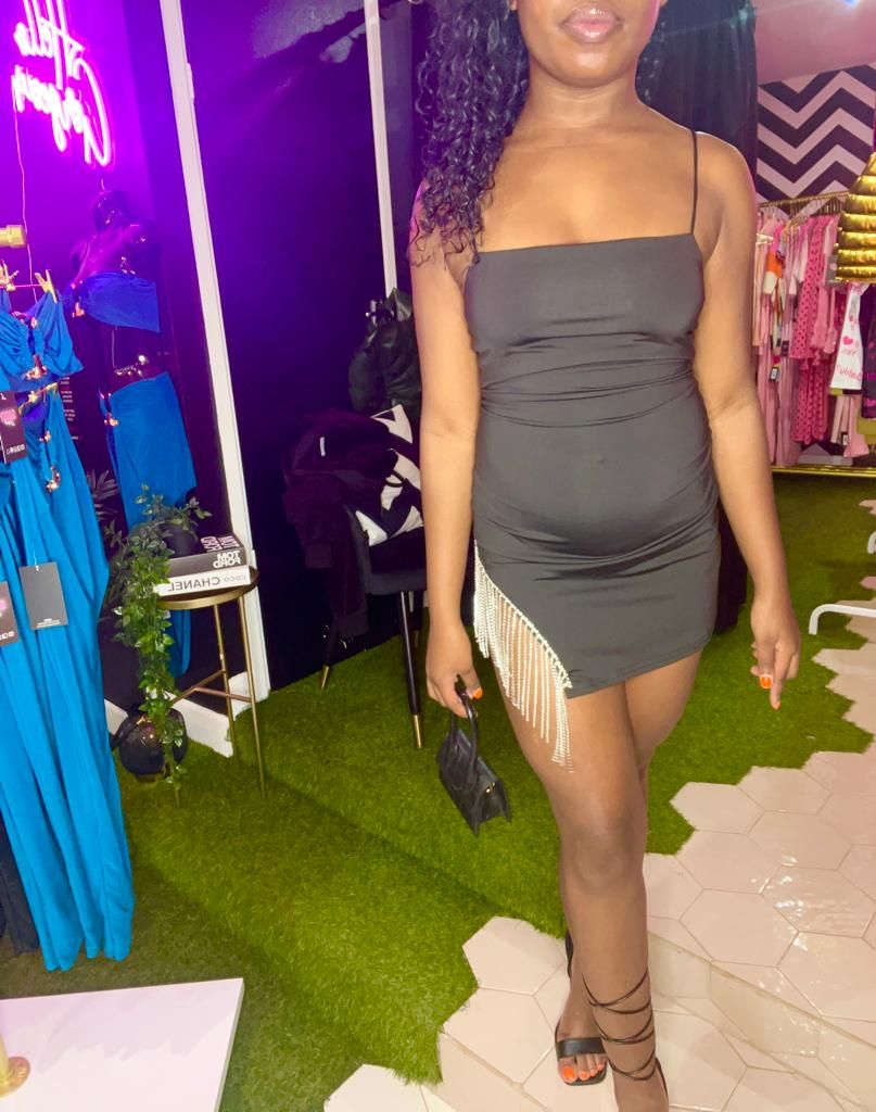 Midnight Bling Mini Dress - Black sold by Sassyluxe product image thumbnail 2