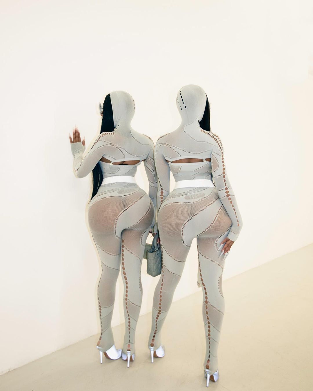 Poster Gurl Lingerie Jumpsuit - Grey sold by Sassyluxe product image thumbnail 3