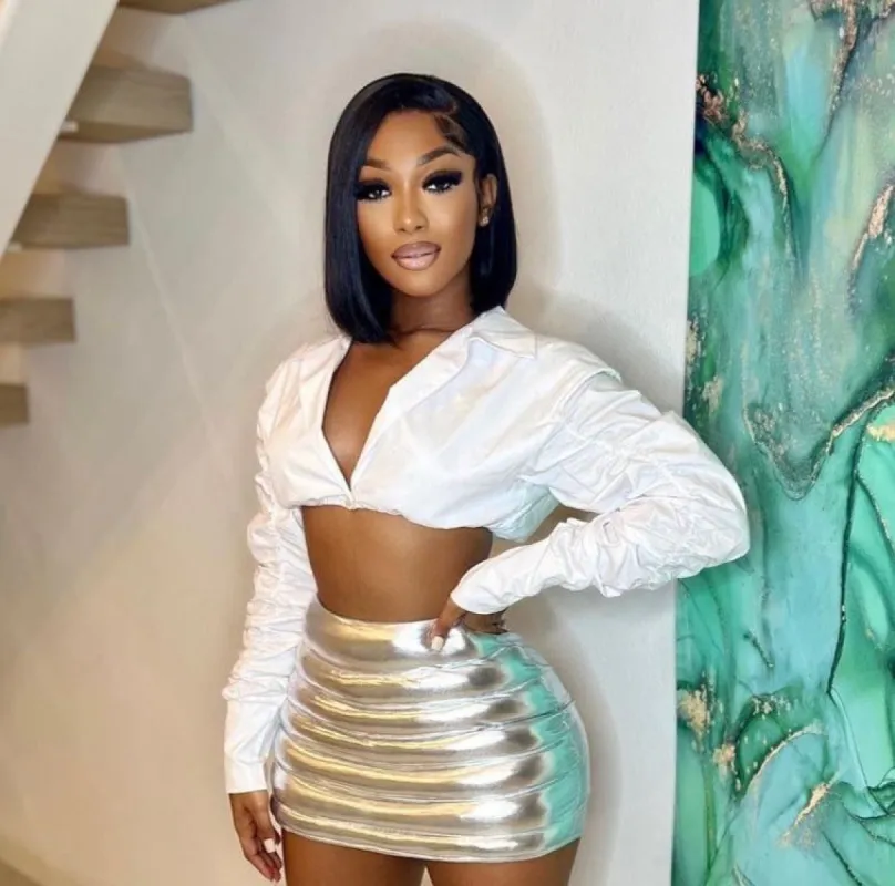 Miss Thang Cropped Shirt sold by Sassyluxe