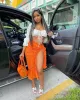 Calabasas Resorts Skirt - Orange sold by Sassyluxe