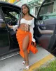 Calabasas Resorts Skirt - Orange sold by Sassyluxe